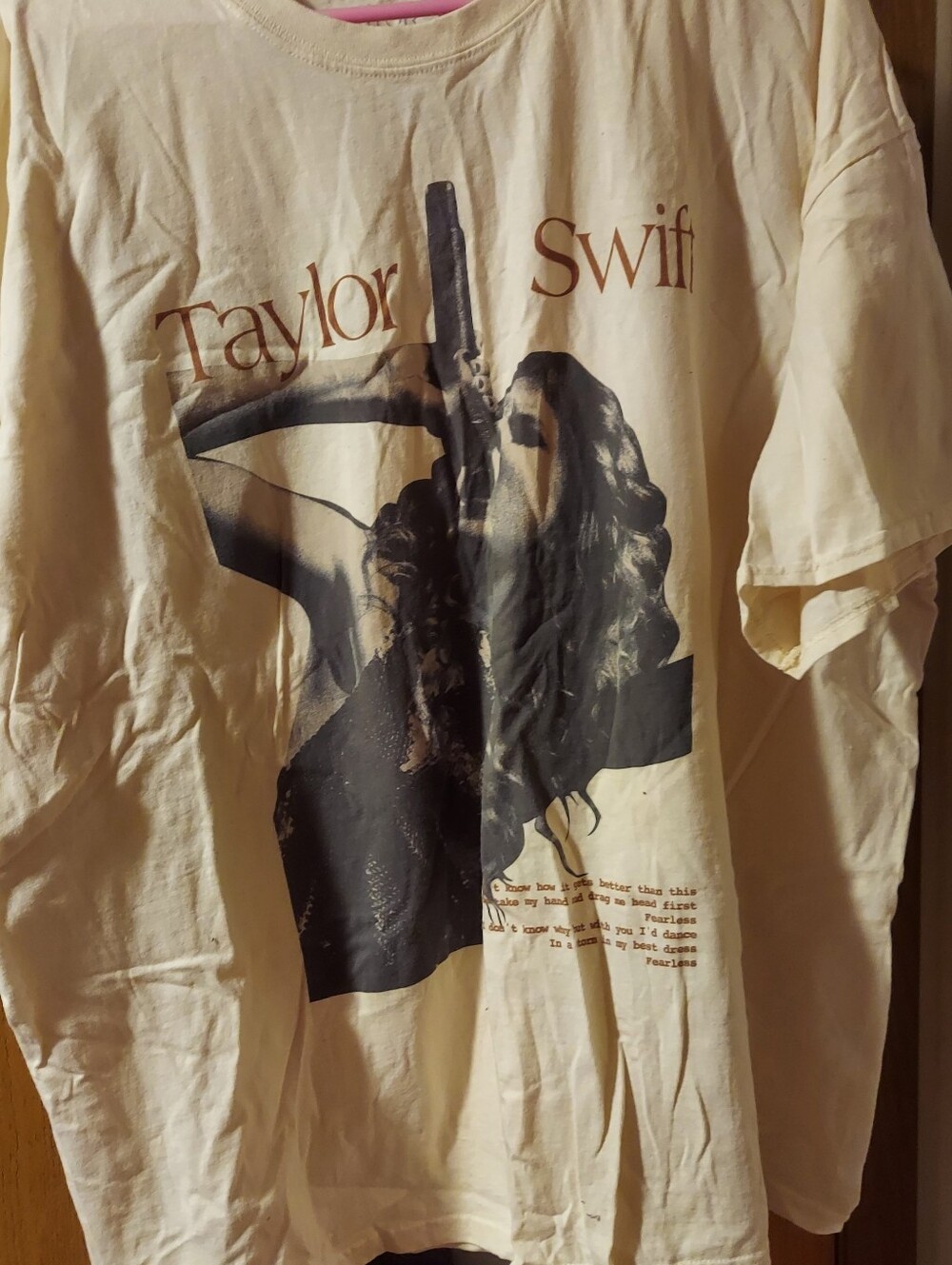 Taylor Swift Beige Graphic Concert T-Shirt